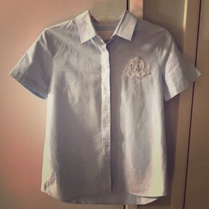 J Crew embellished collated shirt